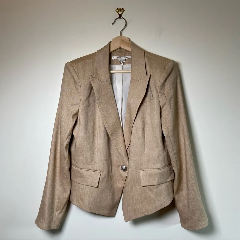 Veronica Beard Hosanna Linen Dickey Jacket - Picture 2 of 9